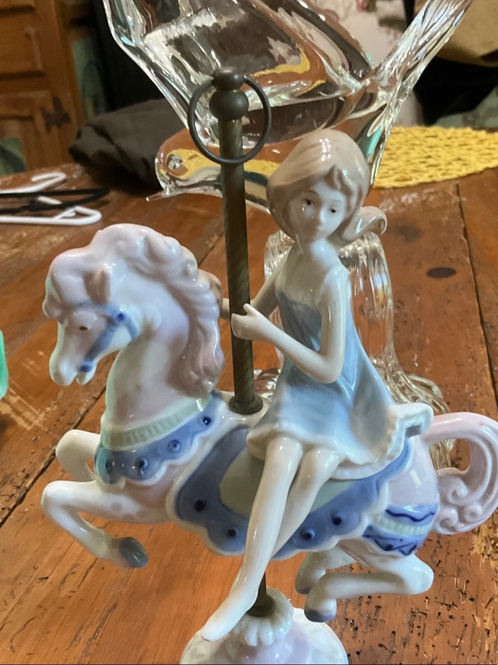 Vintage Paul Sebastian Porcelain Carousel Horse Figurine